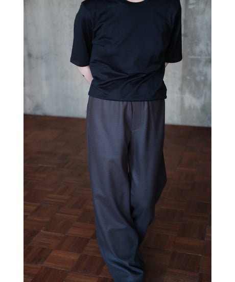 【26AW先行予約商品】 LIFiLL / Woolish Milled Smooth Relax Pants(Charcoal)