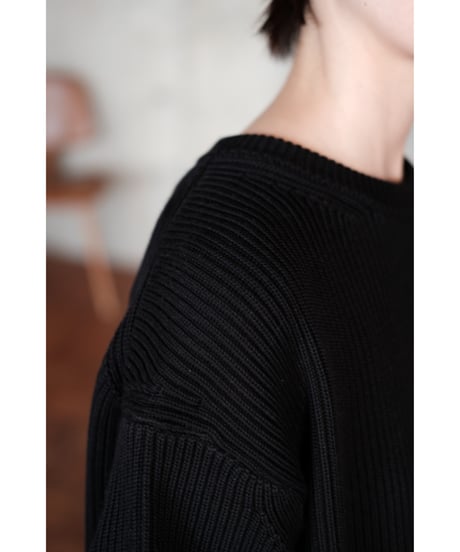 【26AW先行予約商品】LIFiLL / Cottony Crewneck Sweater(Black)