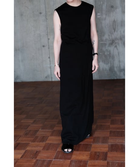 LIFiLL / Cottony Sleeveless Dress(Black)