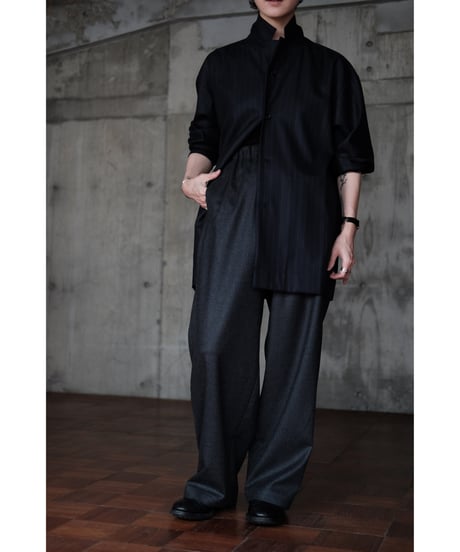 un/unbient / Easy Trousers(Mixed Grey)