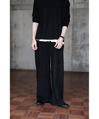 LIFiLL / Cottony Relax Wide Pants(Black)