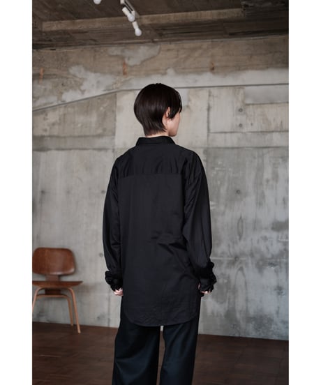 LIFiLL / 【Special Edition】GIZA45 Oversized Shirt(Kyoto Black)