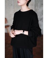 【26AW先行予約商品】LIFiLL / Cottony Crewneck Sweater(Black)