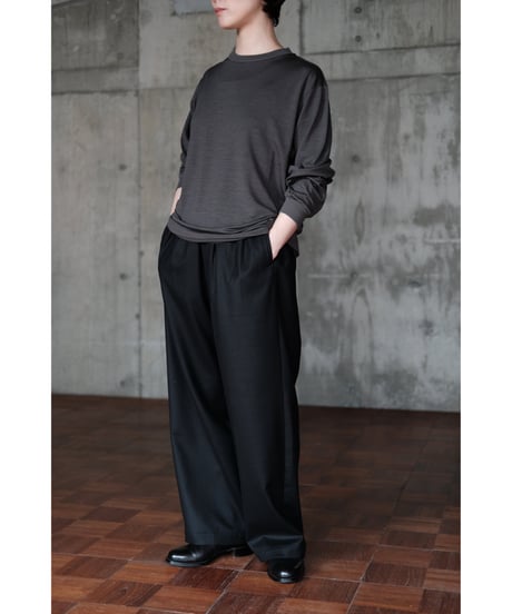 LIFiLL / Woolish Longsleeve Tee(Charcoal)