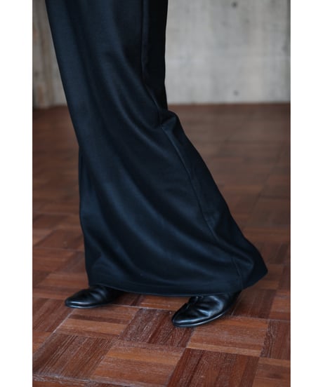 【26AW先行予約商品】LIFiLL / Woolish Milled Smooth Long Skirt(Black)