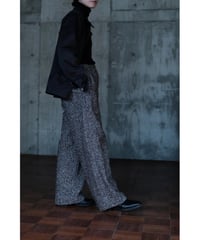BISOWN / LOOP TWEED EASY WIDE PANTS(HERRINGBONE LOOP TWEED)