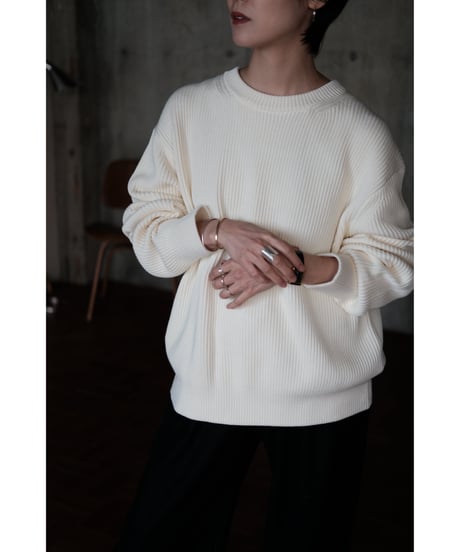 【26AW先行予約商品】LIFiLL / Cottony Crewneck Sweater(Ecru)
