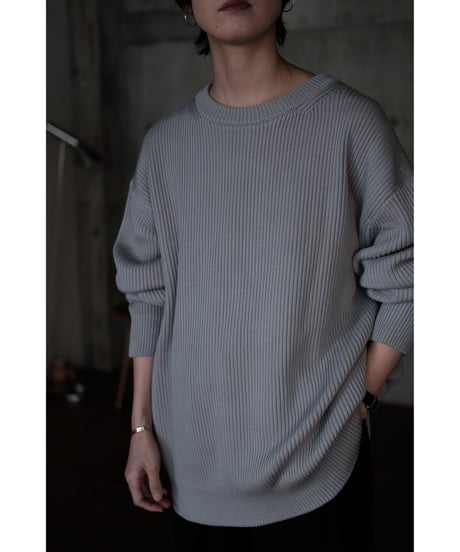 【26AW先行予約商品】LIFiLL / Cottony Crewneck Sweater(Light Grey)