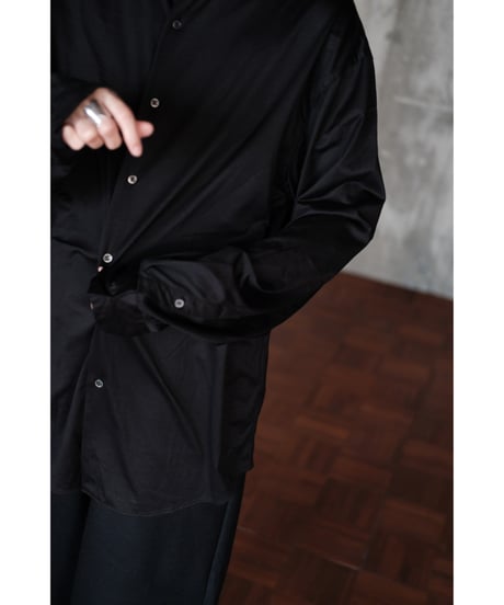 LIFiLL / 【Special Edition】GIZA45 Oversized Shirt(Kyoto Black)
