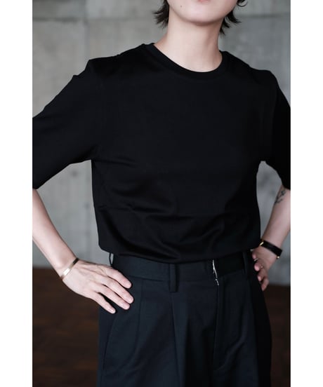 LIFiLL / Cottony Compact Tee(Black)