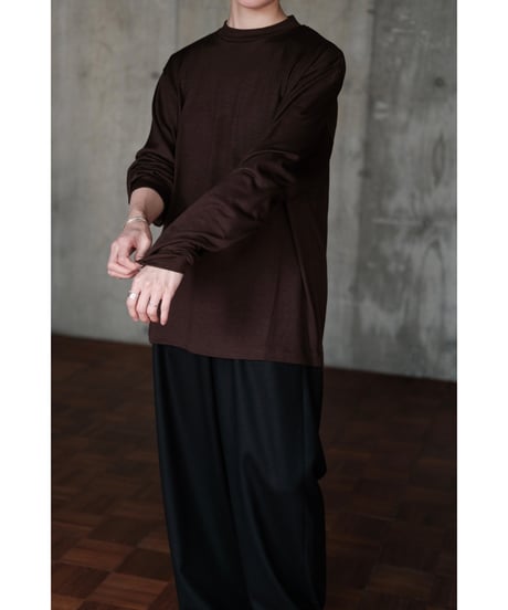 LIFiLL / Woolish Longsleeve Tee(Brown)