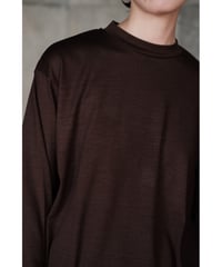 LIFiLL / Woolish Longsleeve Tee(Brown)