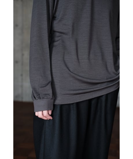 LIFiLL / Woolish Longsleeve Tee(Charcoal)
