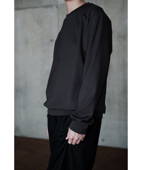 LIFiLL / Cottony Longsleeve Tee(Charcoal)