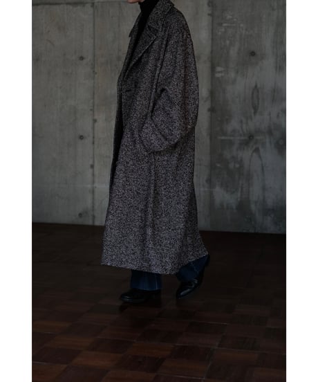 BISOWN / LOOP TWEED DOUBLE BLEASTED COAT(HERRINGBONE LOOP TWEED)