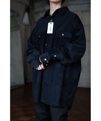 I am dork / Work Shirt(Cotton/Navy)