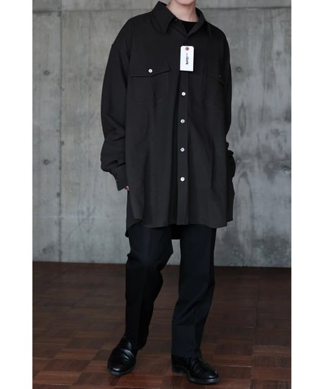I am dork / Work Shirt(ViscoseCotton/Brown)