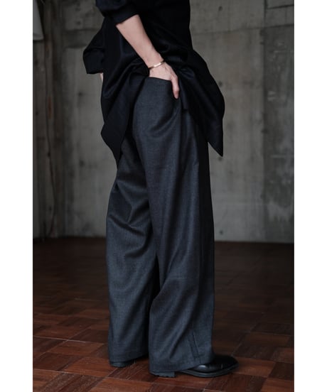 un/unbient / Easy Trousers(Mixed Grey)