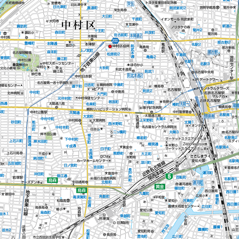 A名古屋市全図1/25000地図タウンロード販売 | 地図素材