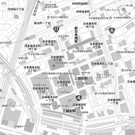 東京駅周辺4種類