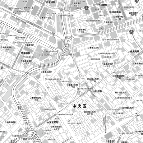 東京駅周辺4種類
