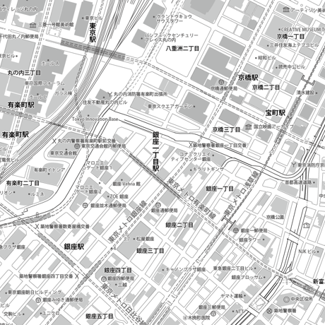 東京駅周辺4種類