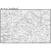 C名古屋市東区1/25000白地図タウンロード販売