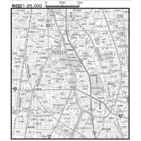 C名古屋市熱田区1/25000地図白タウンロード販売