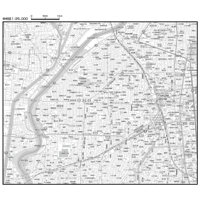 C名古屋市中村区1/25000白地図タウンロード販売