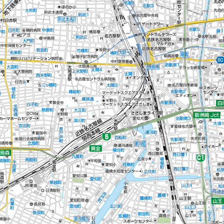 A名古屋市中村区1/25000地図タウンロード販売