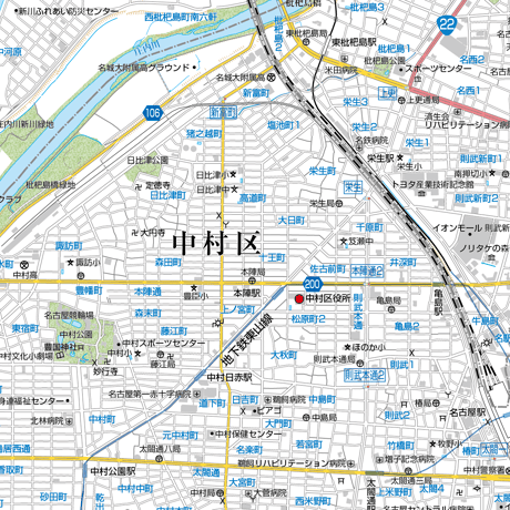 A名古屋市中村区1/25000地図タウンロード販売