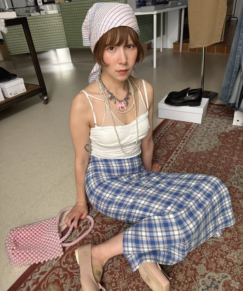 Determ; / Collagen Gathered Cami | JURK shop tokyo