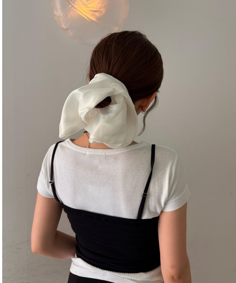 heyep / Silk Square Scrunchie(Large/Medium) | J