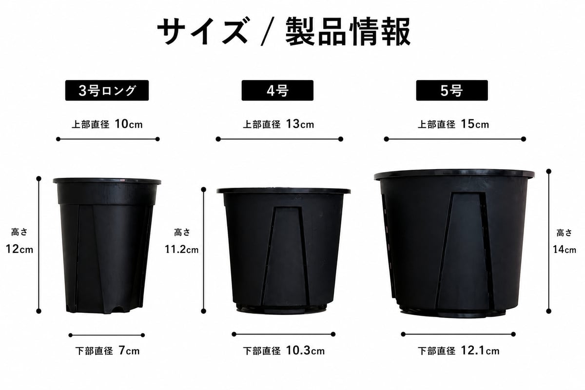 単品】+PLANTS_スリット鉢・ロング（3号サイズ） | Plus_Plants STORE