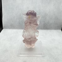 フローライト　中国浙江省産　天然物　希少　エンジェル　80mmビッグサイズ　高品質　バイカラー　大特価　№1