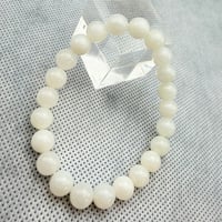 和田玉　ホータン　青海省産　天然物　高品質美品　極上ハイグレード　ネフライト　白翡翠　大特価品　8.0mm玉　№1