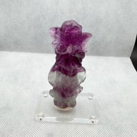 フローライト　中国浙江省産　天然物　希少　エンジェル　80mmビッグサイズ　高品質　バイカラー　大特価　№7