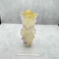 フローライト　中国浙江省産　天然物　希少　エンジェル　80mmビッグサイズ　高品質　バイカラー　大特価　№5