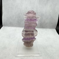 フローライト　中国浙江省産　天然物　希少　エンジェル　80mmビッグサイズ　高品質　バイカラー　大特価　№2
