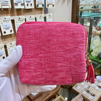 天然石収納ポーチ（ピンク） ９月下旬完売/次回10月中旬～下旬発送の予約販売
