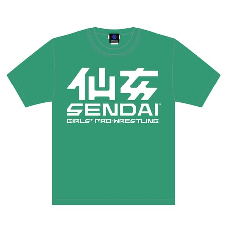 限定カラー！仙女定番ロゴTシャツ【ヘイジーグリーン×ホワイト】