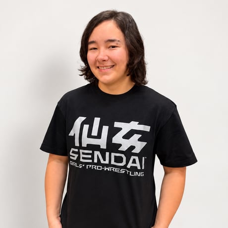 限定カラー！仙女定番ロゴTシャツ【ブラック×グレー】
