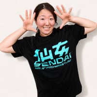 【仙女定番Tシャツ】ブラック×ミント