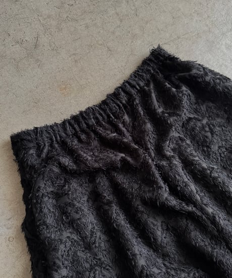 fringe sheer tuck pants