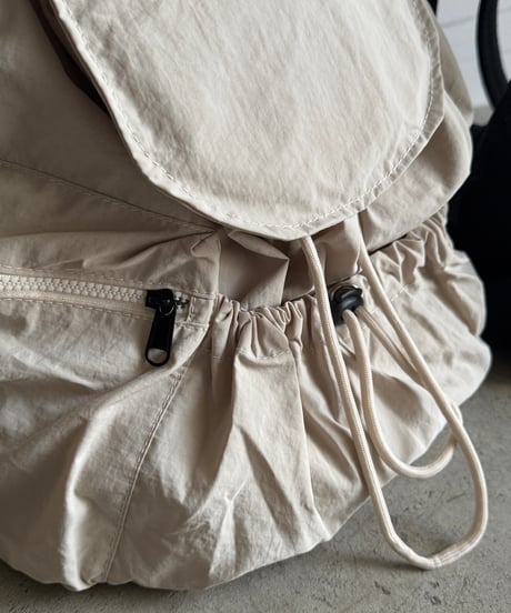 shirred casual backpack【一部予約】
