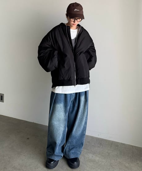 〈atelier〉wide zip down blouson