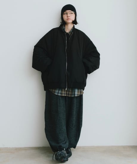 〈atelier〉wide zip down blouson