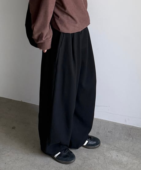 tweed cocoon pants (set up対応)【予約商品】