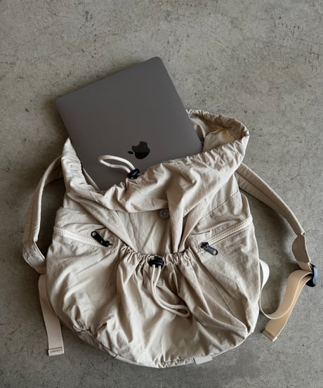 shirred casual backpack【一部予約】
