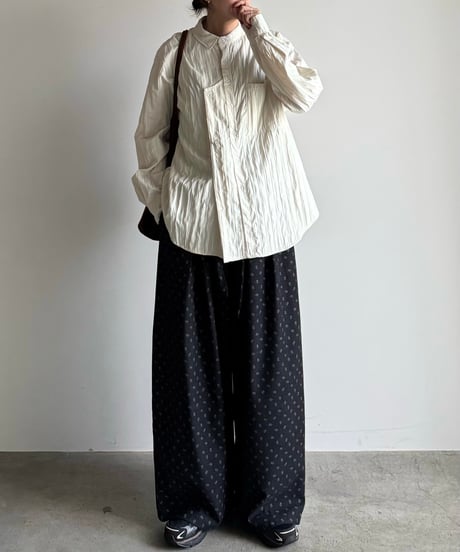 vertical line quilt shirt